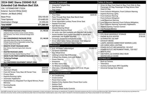 2024 GMC Sierra 2500 SLE