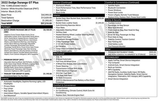 2022 Dodge Durango GT Plus