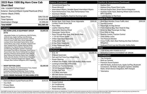 2023 RAM 1500 Big Horn/Lone Star