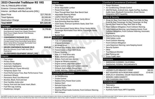 2023 Chevrolet Trailblazer RS