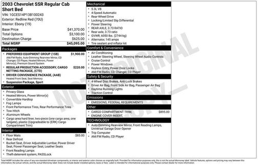 2003 Chevrolet SSR LS