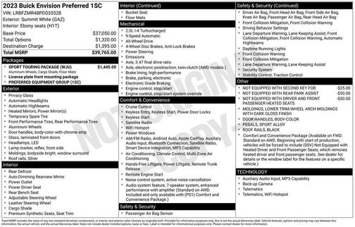 2023 Buick Envision Preferred AWD