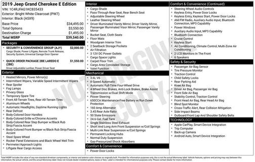 2019 Jeep Grand Cherokee Laredo