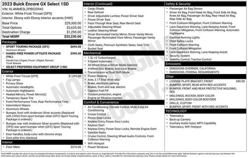 2023 Buick Encore GX Select