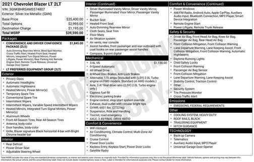 2021 Chevrolet Blazer 2LT