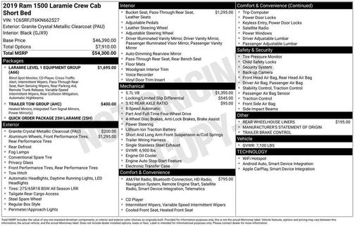2019 RAM 1500 Laramie