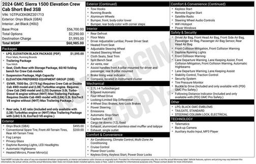 2024 GMC Sierra 1500 Elevation