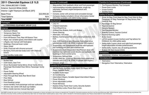 2011 Chevrolet Equinox LS