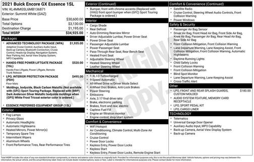 2021 Buick Encore GX Essence