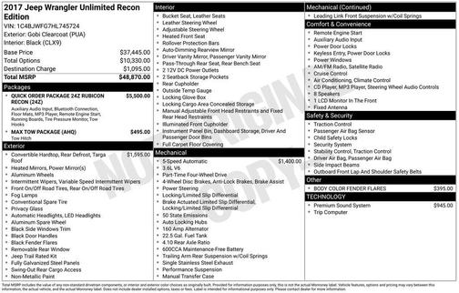 2017 Jeep Wrangler Unlimited Rubicon