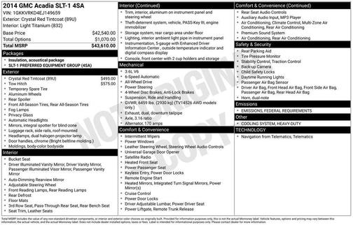 2014 GMC Acadia SLT-1