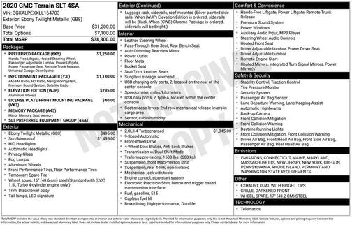 2020 GMC Terrain SLT