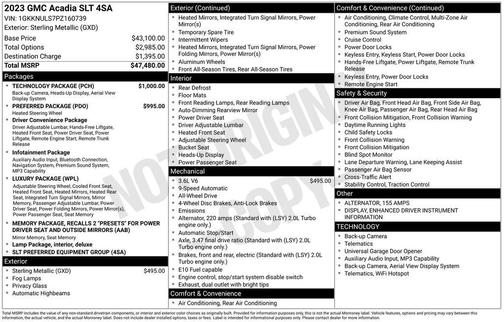 2023 GMC Acadia AWD SLT