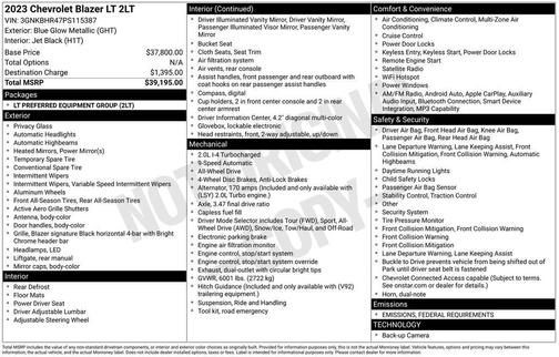 2023 Chevrolet Blazer 2LT