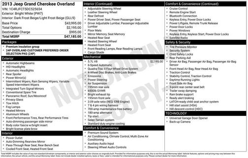 2013 Jeep Grand Cherokee Overland