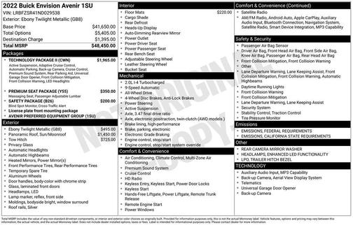 2022 Buick Envision AWD Avenir