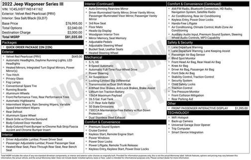 2022 Jeep Wagoneer Series III 4x4