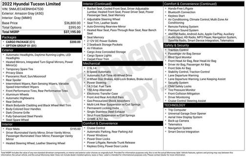 2022 Hyundai TUCSON Limited