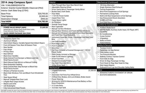 2014 Jeep Compass Sport