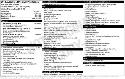 2013 Audi allroad 2.0T Premium Plus