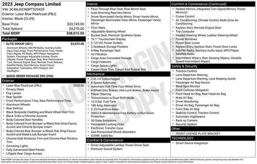 2023 Jeep Compass Limited
