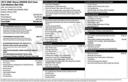 2012 GMC Sierra 2500 SLE