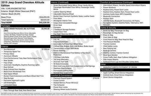 2019 Jeep Grand Cherokee Altitude