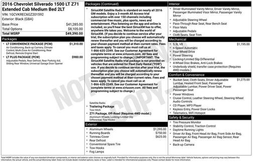 2016 Chevrolet Silverado 1500 2LT