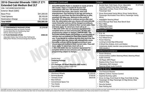 2016 Chevrolet Silverado 1500 2LT