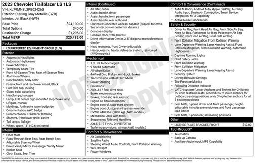 2023 Chevrolet Trailblazer LS