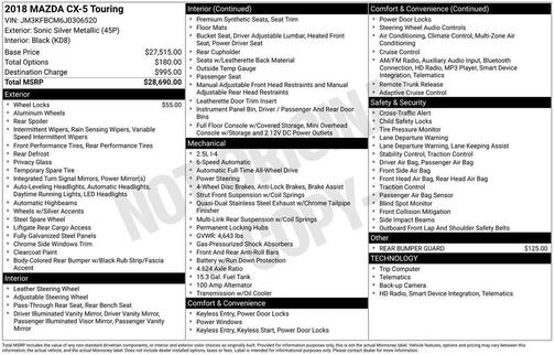 2018 Mazda CX-5 Touring