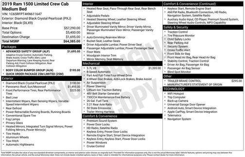 2019 RAM 1500 Limited