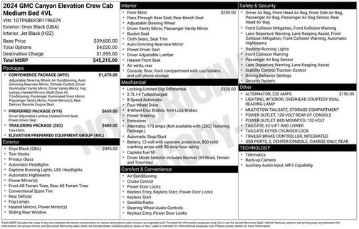 2024 GMC Canyon Elevation