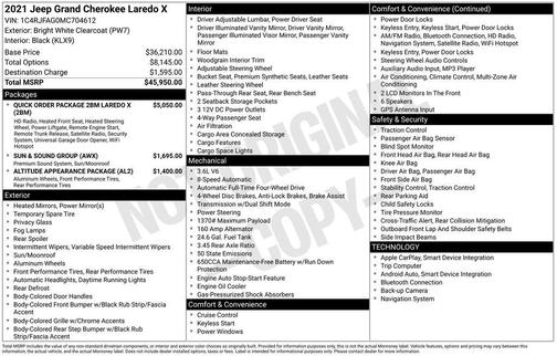 2021 Jeep Grand Cherokee Laredo