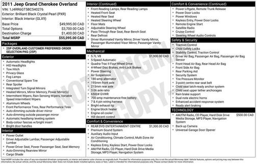 2011 Jeep Grand Cherokee Overland