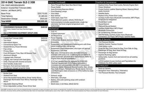 2014 GMC Terrain SLE-2