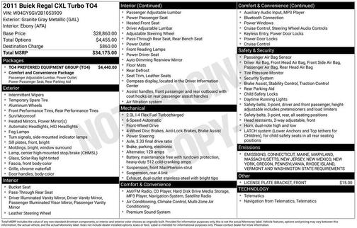 2011 Buick Regal CXL Turbo