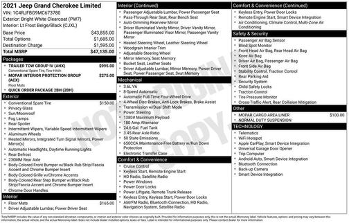 2021 Jeep Grand Cherokee Limited