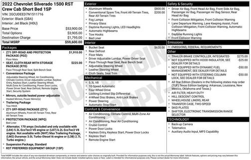 2022 Chevrolet Silverado 1500 RST