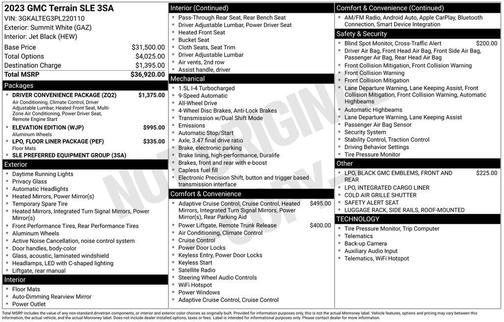 2023 GMC Terrain SLE