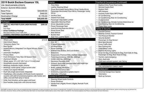 2019 Buick Enclave Essence