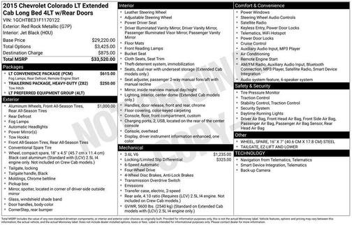 2015 Chevrolet Colorado LT