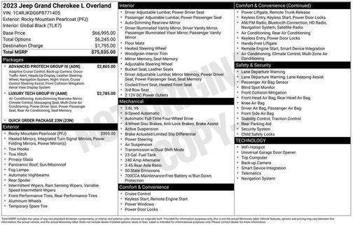 2023 Jeep Grand Cherokee L Overland