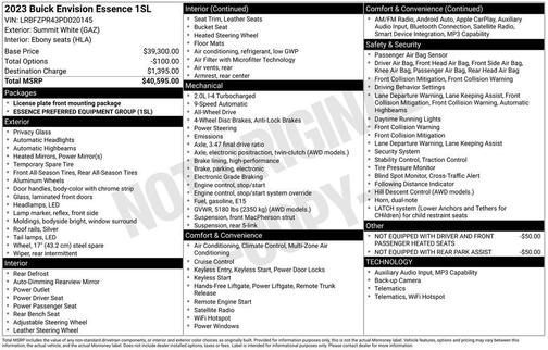 2023 Buick Envision Essence AWD