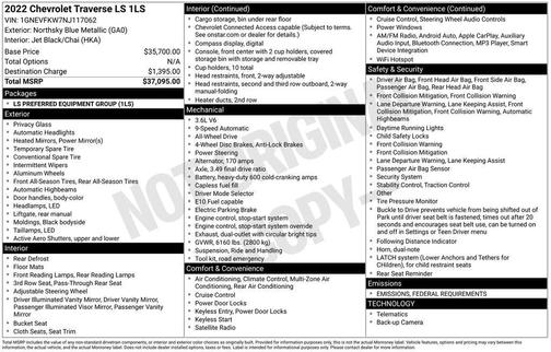 2022 Chevrolet Traverse LS