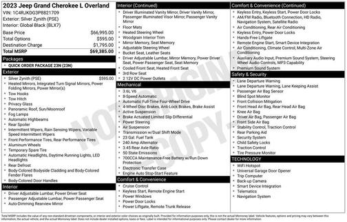 2023 Jeep Grand Cherokee L Overland