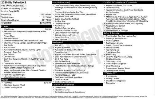 2020 Kia Telluride S