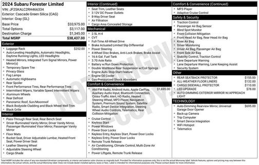 2024 Subaru Forester Limited