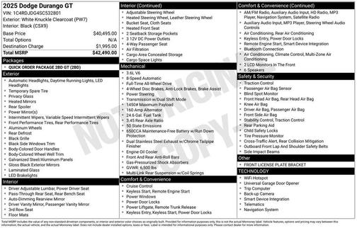 2025 Dodge Durango GT AWD