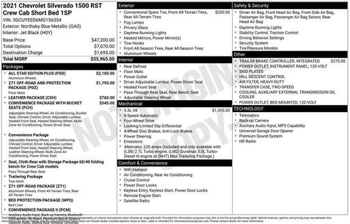 2021 Chevrolet Silverado 1500 RST